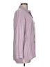 J.Jill 100% Viscose Stripes Pink Long Sleeve Button-Down Shirt Size M - photo 4