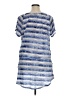 J Valdi Blue Short Sleeve Blouse Size XL - photo 2
