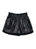 Zara 100% Polyester Metallic Black Shorts Size XS - photo 1