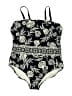 Lands' End Paisley Black One Piece Swimsuit Size 22W - photo 1