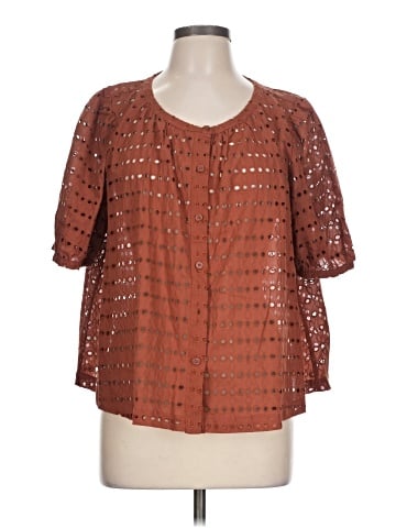 Ann Taylor LOFT Short Sleeve Blouse (view 1)