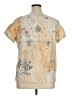 Apostrophe Tan Short Sleeve Blouse Size XL - photo 2