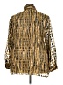 Notations 100% Polyester Animal Print Gold Long Sleeve Blouse Size 3X - photo 2