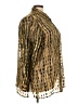 Notations 100% Polyester Animal Print Gold Long Sleeve Blouse Size 3X - photo 4