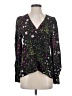 Joie 100% Viscose Floral Black Long Sleeve Blouse Size XS - photo 1