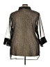 White Stag 100% Polyester Stars Black 3/4 Sleeve Blouse Size 26-28W - photo 2