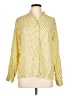 Pendleton 100% Rayon Polka Dots Yellow Long Sleeve Blouse Size 12 - photo 1