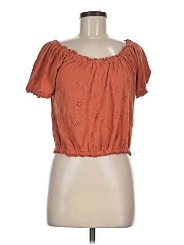 American Eagle Outfitters Short Sleeve Blouse (view 1)