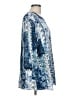 N Touch Blue 3/4 Sleeve Blouse Size L - photo 4