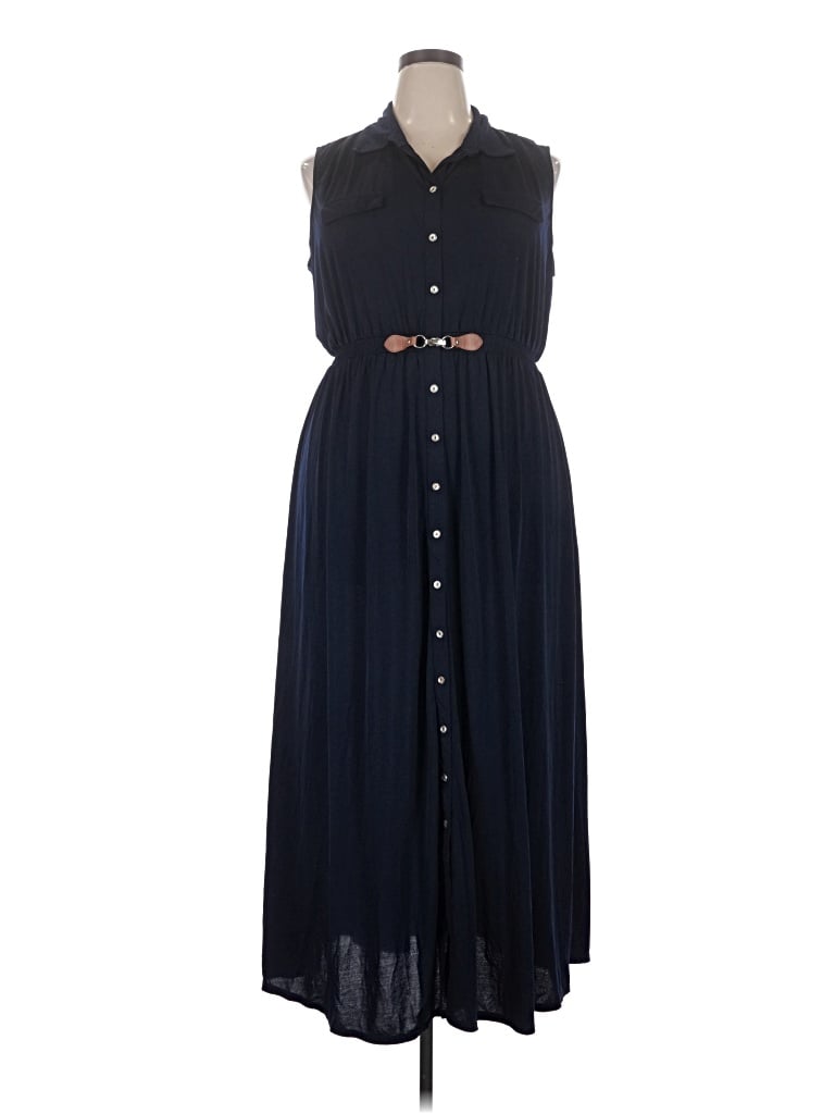 Pre-owned Always Indigo Casual Dress In Blue