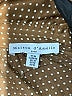 Maison d' Amelie Houndstooth Brown Short Sleeve Blouse Size M - photo 7