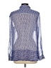Joe Fresh Blue Long Sleeve Blouse Size L - photo 2