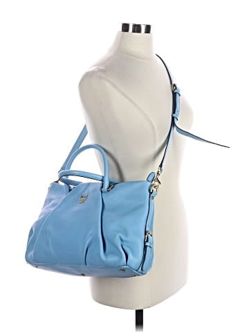 MCM Leather Embossed Satchel (view 2)