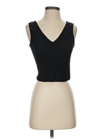 Madewell V-Neck Sleeveless Crop Top (view 1)