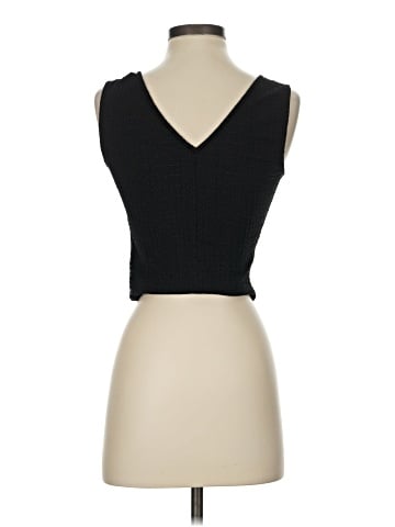 Madewell V-Neck Sleeveless Crop Top (view 2)