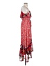 One September 100% Polyester Paisley Red Casual Dress Size S - photo 4