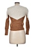 Cupcakes & Cashmere Chevron-herringbone Brown Pullover Sweater Size M - photo 2