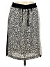 DKNY 100% Polyester Animal Print Black Casual Skirt Size L - photo 1