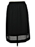 DKNY 100% Polyester Animal Print Black Casual Skirt Size L - photo 2