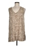 J.Jill Tan Sleeveless Blouse Size M - photo 1