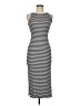 Unbranded Stripes Gray Casual Dress Size M - photo 1