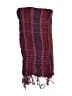 Unbranded Plaid Burgundy Scarf One size - photo 2