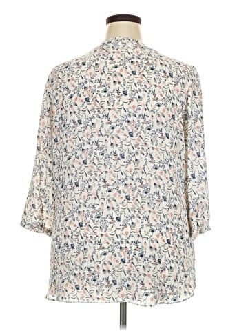 Rose + Olive 3/4 Sleeve Blouse (view 2)