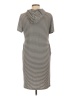 West Loop Stripes Gray Casual Dress Size L - photo 2