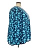 Investments 100% Polyester Teal Long Sleeve Blouse Size 3X - photo 4