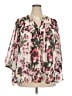 Rose + Olive 100% Polyester Pink 3/4 Sleeve Blouse Size 3X - photo 1