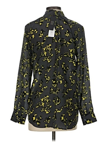 Banana Republic Factory Store Long Sleeve Silk Top (view 2)
