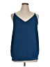 Ann Taylor LOFT Outlet 100% Polyester Blue Sleeveless Blouse Size XL - photo 1