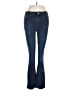 DKNY Jeans Chevron-herringbone Blue Jeans Size 6 - photo 1