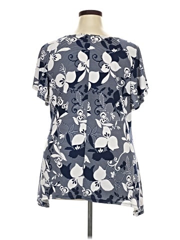 Brittany Black Short Sleeve Blouse (view 2)