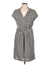 Robert Louis Polka Dots Gray Casual Dress Size L - photo 1