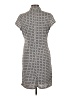 Robert Louis Polka Dots Gray Casual Dress Size L - photo 2