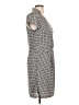 Robert Louis Polka Dots Gray Casual Dress Size L - photo 4