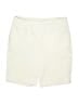 Chico's Solid Ivory Khaki Shorts Size Med (1.5) - photo 1
