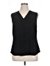 Nic + Zoe 100% Polyester Black Sleeveless Blouse Size XL - photo 1