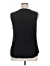 Nic + Zoe 100% Polyester Black Sleeveless Blouse Size XL - photo 2