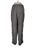 Halston 100% Silk Houndstooth Black Silk Pants Size L - photo 2