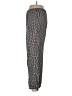 Halston 100% Silk Houndstooth Black Silk Pants Size L - photo 5
