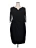 Connected Apparel Black Cocktail Dress Size 18 - photo 1