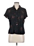 Liz Claiborne Stars Black Short Sleeve Blouse Size M (petite) - photo 1
