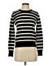 Kerri Rosenthal 100% Cashmere Stripes Black Cashmere Pullover Sweater Size XS - photo 1