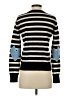 Kerri Rosenthal 100% Cashmere Stripes Black Cashmere Pullover Sweater Size XS - photo 2