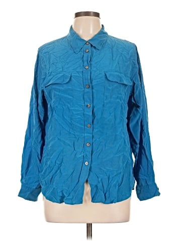 TWO by Vince Camuto Long Sleeve Silk Top (view 1)