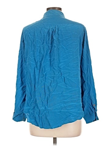 TWO by Vince Camuto Long Sleeve Silk Top (view 2)