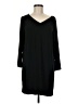 J.Jill Solid Black Casual Dress Size M (tall) - photo 1