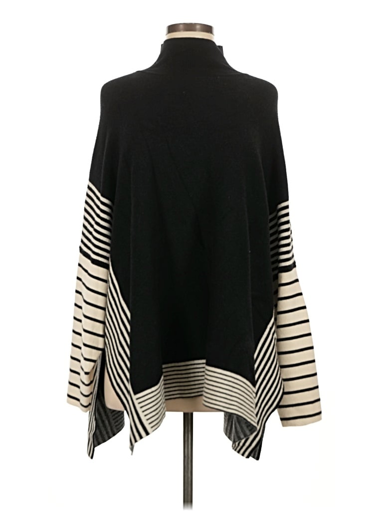 Pre-owned Max Studio Poncho In Black